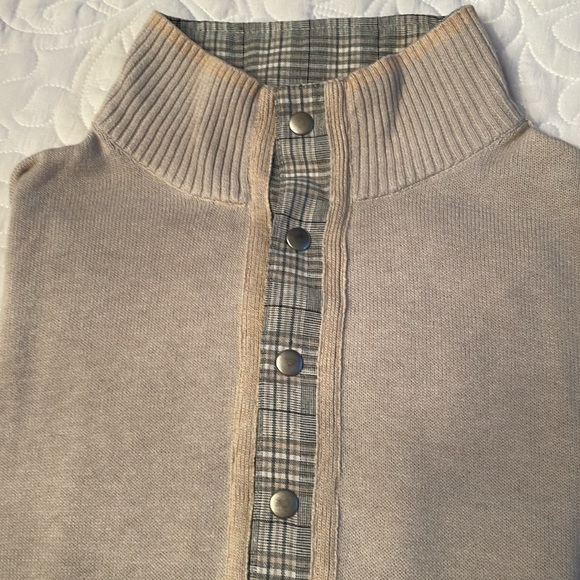 QED Brigham pullover oatmeal sweater. Cashmere blend Size Large - Picture 6 of 6